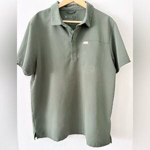 Figs Lima Short Sleeve ScrubPolo Scrub Shirt